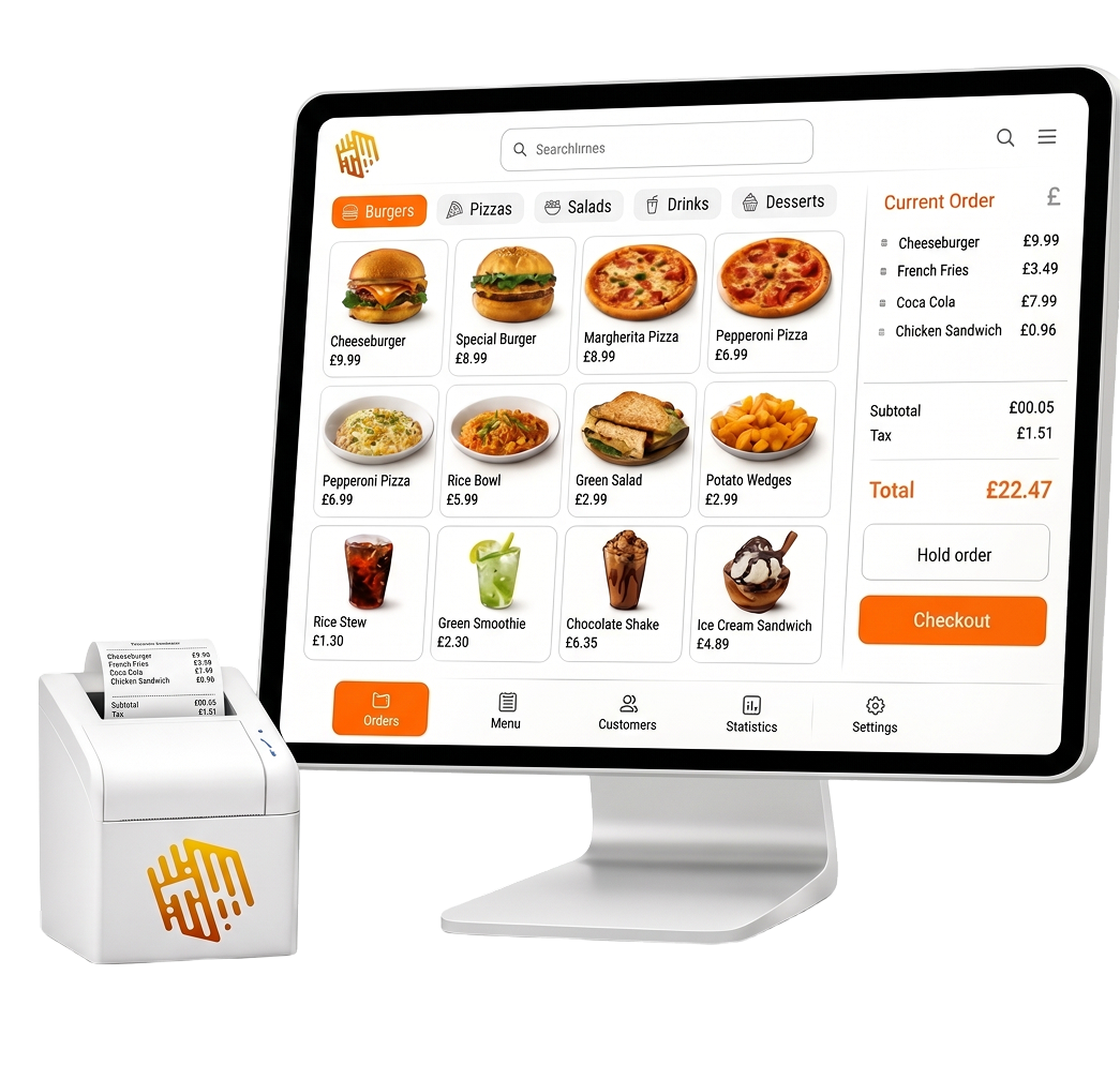Restaurant EPOS system for ordering and billing
