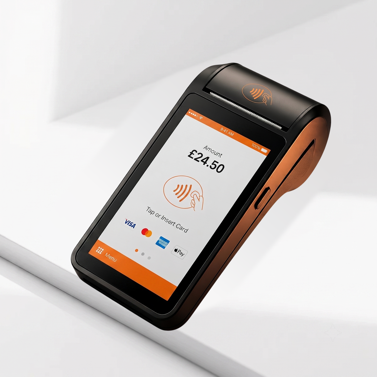 In-person & card machines smart payment terminal for contactless transactions
